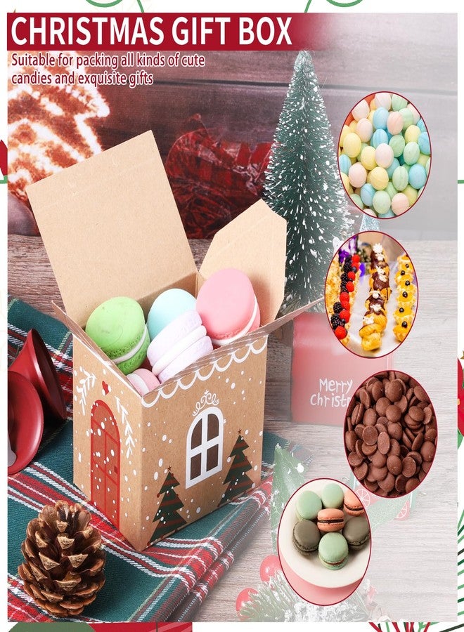 woric 24 Pieces Medium Christmas Party Favor Boxes Treat Boxes, Gift Boxes for Advent Calendar Candy Xmas Treats Cookies Decorations(5.5" x 3.5" x 2.5") - Image 4